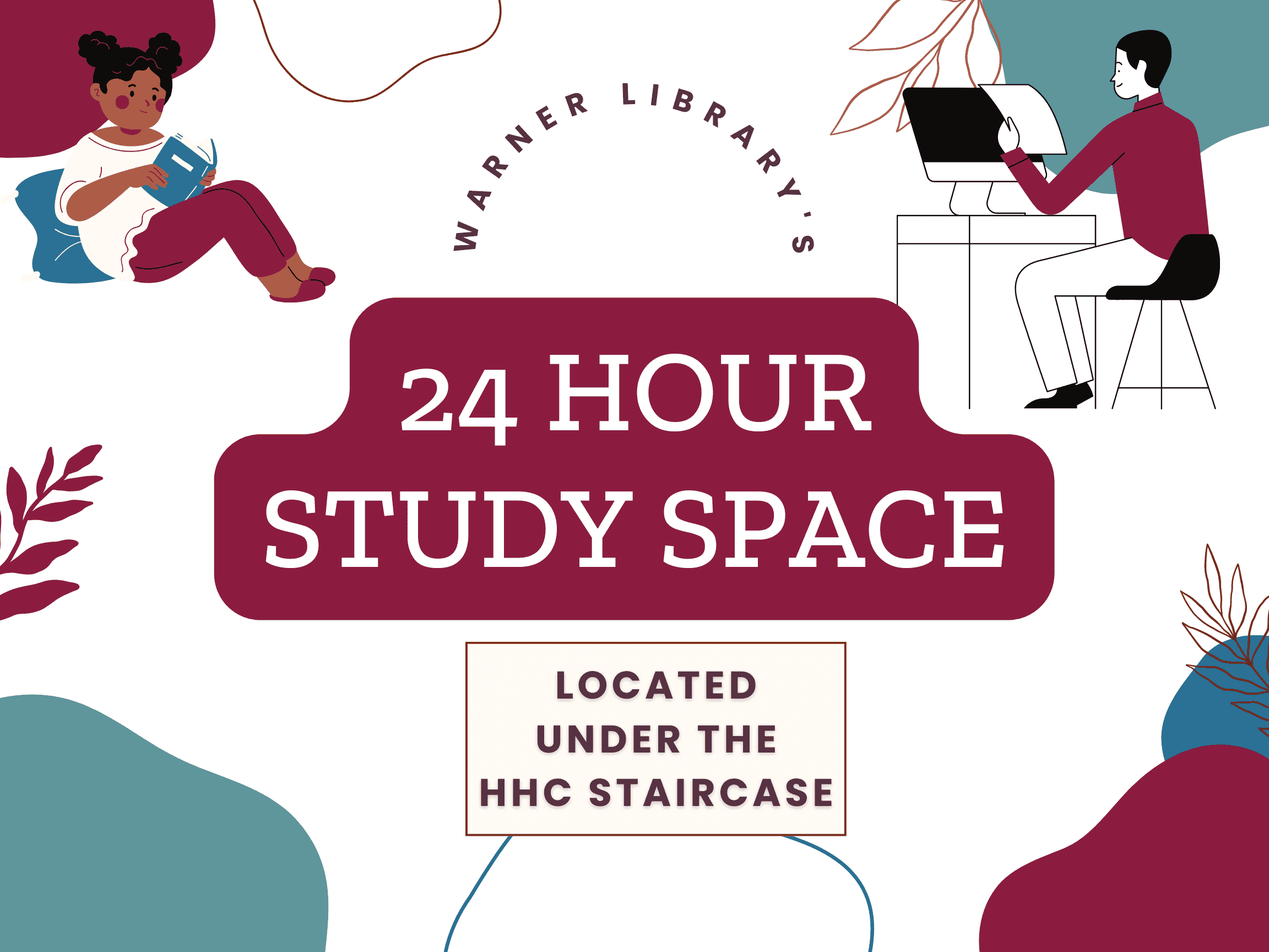 24 Study Space located under the HHC Staircase